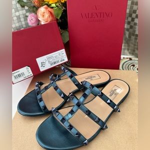 Valentino studded slide